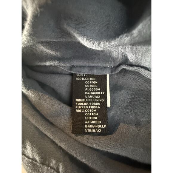 Antik Batik Beaded Alice Djellabah Chambray Shirt Dress Sz 40 M 8 Bohemian Artsy - Picture 4 of 15